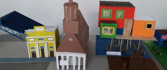 Las geniales maquetas que crearon estudiantes de 8º básico del TDG Lo Prado para el Día del Patrimonio