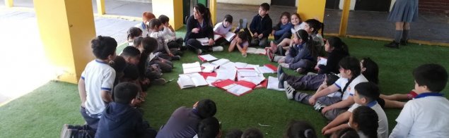 Pequeños/as de 1º básico disfrutan y aprenden en nuevo espacio educativo del TDG El Bosque