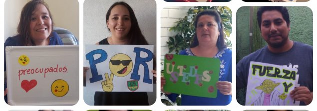 Docentes del CS La Florida crean cariñoso collage para las y los estudiantes