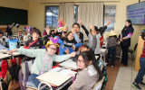 CS Quilicura celebra el Día de la Convivencia Escolar con divertido concurso de sombreros