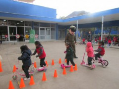 Carabineros de Chile visitó a los más pequeños del CS Emprendedores