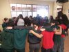 Estudiantes de 6º básico del CS Quilicura realizan ejercicios de biodanza