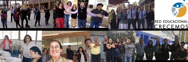 Equipos de Gestión de Red Crecemos graban videos con saludos para la comunidad escolar