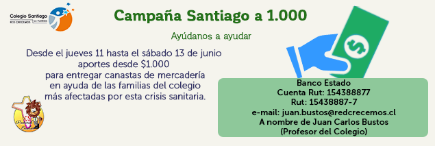 CS La Florida levanta campaña solidaria por streaming para ayudar a familias del establecimiento CS La Florida levanta campaña solidaria por streaming para ayudar a familias del establecimiento