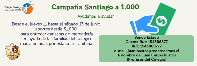 CS La Florida levanta campaña solidaria por streaming para ayudar a familias del establecimiento