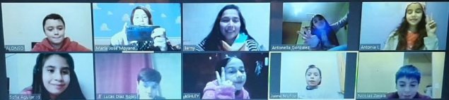 Profesores y estudiantes de 5º básico A del CS Quilicura se reúnen cada viernes en convivencia virtual Profesores y estudiantes de 5º básico A del CS Quilicura se reúnen cada viernes en convivencia virtual