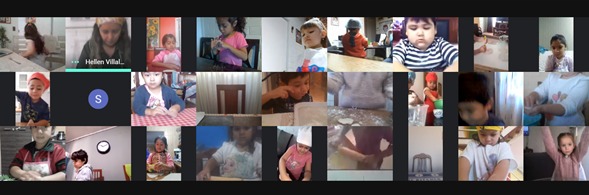 Estudiantes de Pre-Kínder A del CS Quilicura preparan divertidas recetas en taller de cocina online Estudiantes de Pre-Kínder A del CS Quilicura preparan divertidas recetas en taller de cocina online