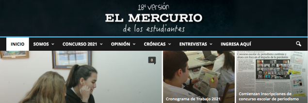 Estudiantes del CS Emprendedores participarán en concurso de periodismo escolar organizado por El Mercurio Estudiantes del CS Emprendedores participarán en concurso de periodismo escolar organizado por El Mercurio