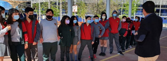 CS Emprendedores desarrolla ensayo de evacuación escolar dirigido por sus inspectores