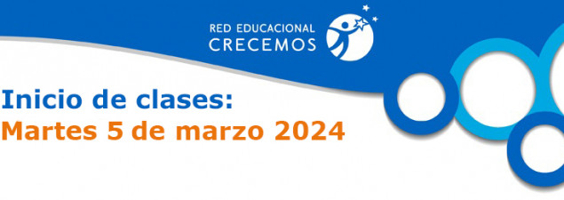 Martes 5 de marzo: colegios de Red Crecemos inician año escolar 2024 Martes 5 de marzo: colegios de Red Crecemos inician año escolar 2024