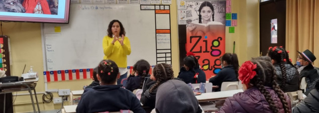 Destacada escritora nacional visita a estudiantes de 3° básico del TDG El Bosque