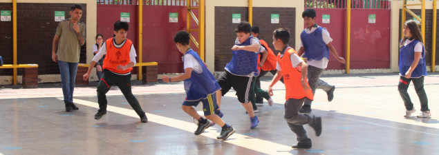 Grupo de estudiantes del CS Pudahuel participan en taller de Liderazgo y desarrollan actividades para la sana convivencia escolar