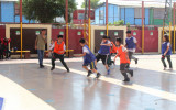 Grupo de estudiantes del CS Pudahuel participan en taller de Liderazgo y desarrollan actividades para la sana convivencia escolar