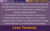 Jueves 3 de noviembre: Participa en la charla 