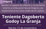 TDG La Granja invita a apoderados/as a charla sobre parentalidad para este martes 15 de noviembre