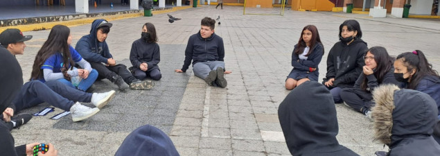 TDG Lo Prado realiza taller de expresión de opiniones junto a estudiantes de 7° básico a 4° medio