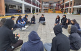 TDG Lo Prado realiza taller de expresión de opiniones junto a estudiantes de 7° básico a 4° medio