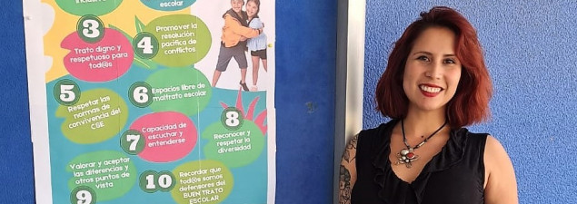 Psicóloga Camila Muñoz asume como nueva Encargada de Convivencia Escolar del CS Emprendedores Psicóloga Camila Muñoz asume como nueva Encargada de Convivencia Escolar del CS Emprendedores