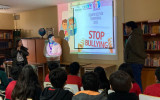 Estudiantes de 5° básico del CS Quilicura participan en charla “Stop Bullying”