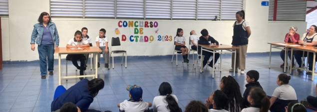 Estudiantes de 1° y 2° básico del TDG Lo Prado participan en competencias de dictado y deletreo Estudiantes de 1° y 2° básico del TDG Lo Prado participan en competencias de dictado y deletreo