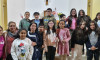 Estudiantes de primer año de Catequesis del CS Pudahuel elaboran pergaminos con el Padre Nuestro