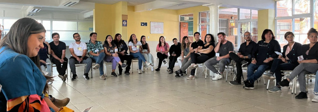 Docentes del CS La Florida participan en taller para reflexionar sobre el rol del profesor jefe