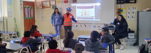Apoderados de niveles iniciales del CS La Florida presentan sus profesiones en el Día internacional del trabajador/a