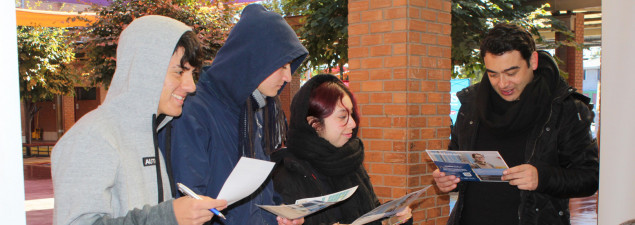 CS Quilicura recibe visita de la Feria CUP, para ofrecer alternativas a estudiantes en miras a la Educación Superior