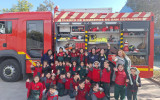 Semana de la Seguridad Escolar: CS Emprendedores recibe visita de la 5° Compañía de Bomberos de San Bernardo