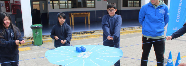 Estudiantes del TDG Lo Prado aprenden sobre el ciclo del agua y la crisis hídrica con actividad de empresa Aguas Andinas Estudiantes del TDG Lo Prado aprenden sobre el ciclo del agua y la crisis hídrica con actividad de empresa Aguas Andinas