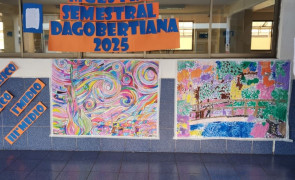 Estudiantes participan en actividad de Arte Colaborativo en la Biblioteca